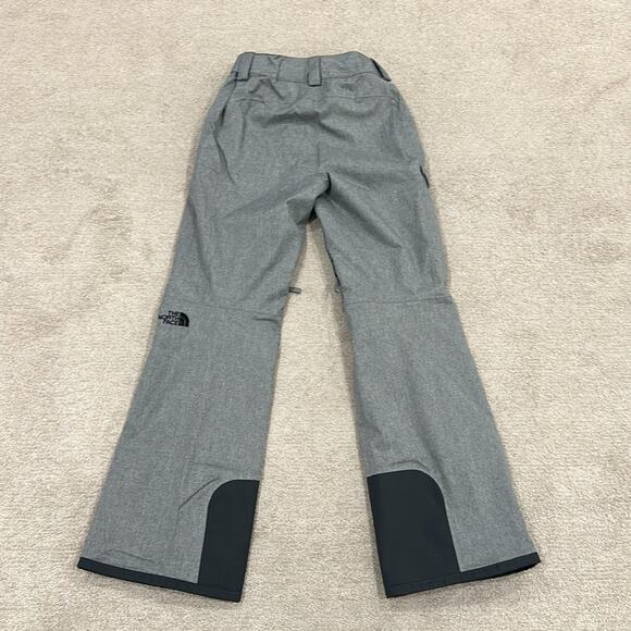 THE NORTH FACE Heathered Gray Freedom Insulated Winter Snow Pants Bottoms XS - Picture 3 of 16